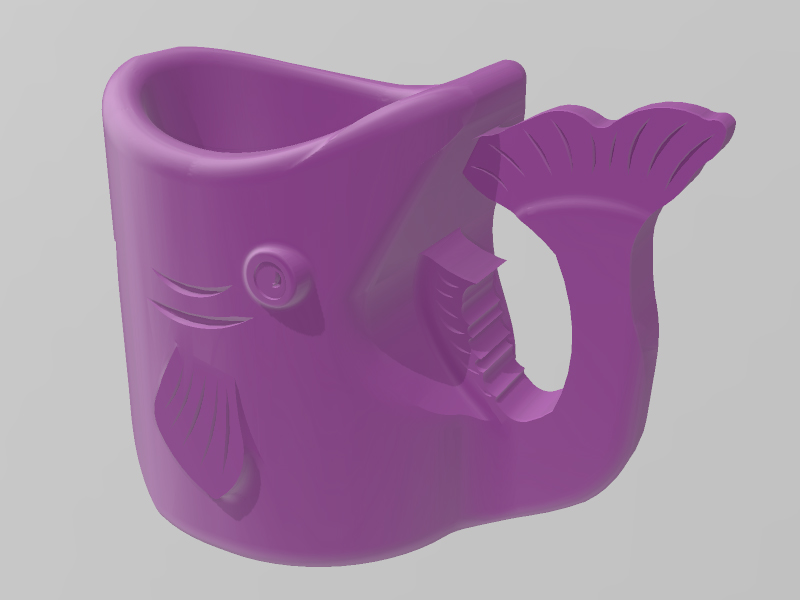 鱼杯3D打印模型免费STL文件下载-深圳市博易特智能科技有限公司